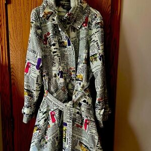 Samuel Dong White and Black Trench Coat